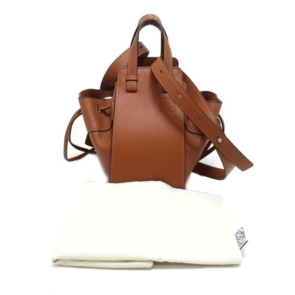 LOEWE Hammock Shoulder Bag Leather Brown - Picture 7 of 10